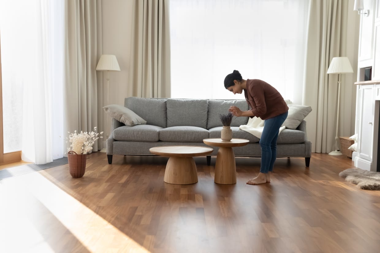 Full,Length,Of,Young,Indian,Ethnicity,Housewife,Standing,In,Modern Recurring House Cleaning Services Kansas City